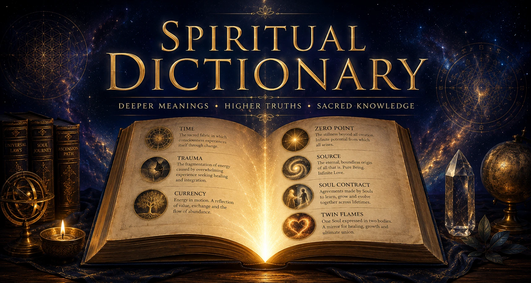 Spiritual Dictionary Banner Spiritual Dictionary Banner