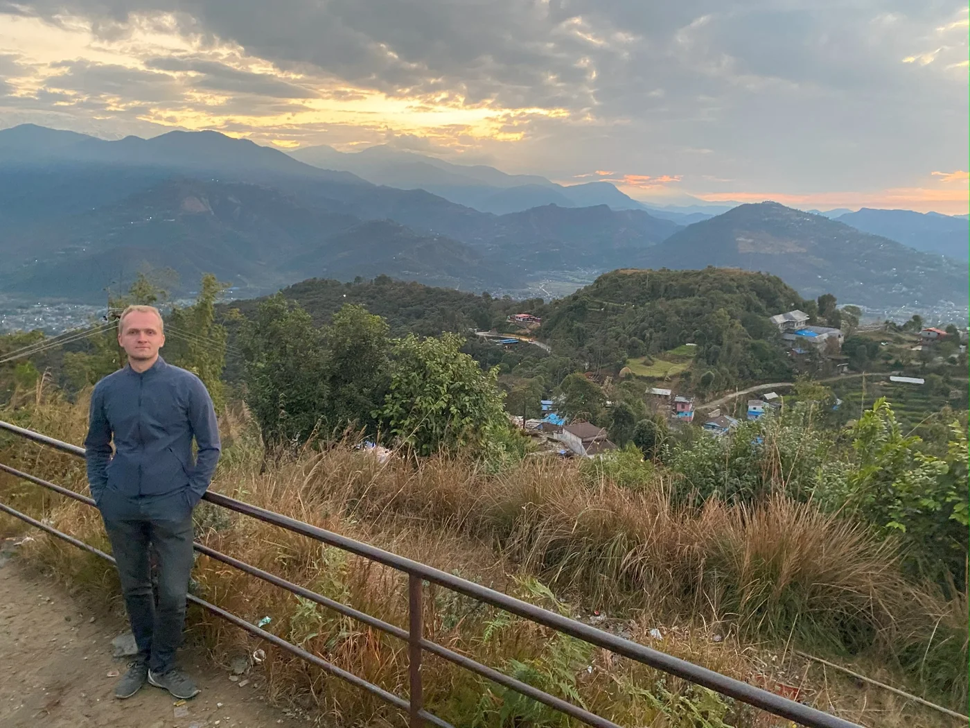 Pokhara, Nepal — March 4, 2020 Serapis Light in Pokhara, Nepal, on March 4, 2020, after completing his global planetary work.
